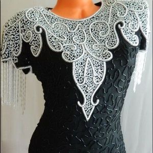 Vintage Women’s Scala Beaded Cocktail Dress